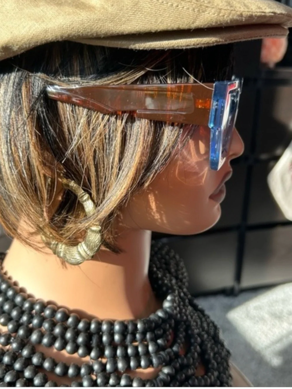 🌸 NEW clear lens personality transparent square statement glasses